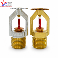 NX026 Arroseur suspendu à réponse rapide, bulbe 3mm K5.6, 1/2 pouce NPT, 135-200F, laiton naturel chromé, OEM