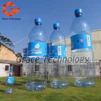 Réplique de bouteille d'eau gonflable transparente, publicité, bouteille de boisson gonflable, ballon pour l'extérieur