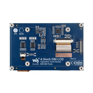 Pantalla QLED de 4.3 Pulgadas, Interfaz DSI, 800 x 480, Estructura Integrada, Panel de Vidrio Templado - Product Image 3