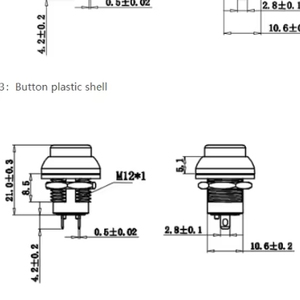 Toowei bán buôn CE ROHS IP67 12 mét momentary push <span class=keywords><strong>button</strong></span> chuyển - Product Image 3