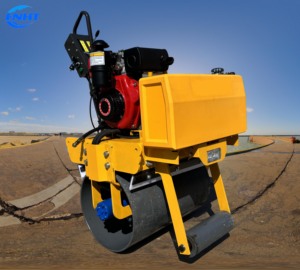 เครื่องอัดลูกกลิ้งบนถนนแบบล้อเดี่ยวแบบมือถือขนาดเล็กพร้อมยี่ห้อ Changchai และเครื่องยนต์ฮอนด้ามีให้เลือก - Product Image 3