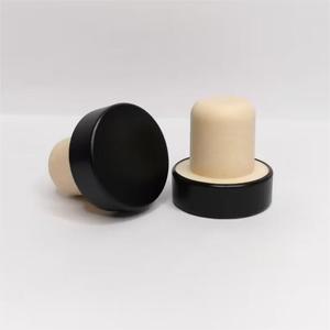 香薰扩散器玻璃芦苇扩散器瓶塞黑色塞家用香薰木质T帽 - Product Image 3