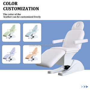 Bán Buôn Trắng Cơ Sở Có Thể Điều Chỉnh Chiều Cao Điện Giường Spa Hiện Đại Beauty Salon Điều Trị Giường Y Tế - Product Image 5