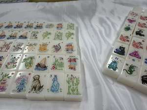Juego de Mahjong Americano de Lujo Ivory Heron, Fichas de Mahjong Acrílicas Ecológicas con Diseño Personalizado con Foto Real, Listas para Enviar - Product Image 2