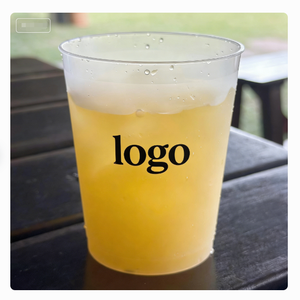 Vasos de Plástico PP Transparente Esmerilado de 9oz al por Mayor, Vasos Económicos para Beber Jugo, Vino y Agua para Fiestas, Vaso de Plástico Esmerilado Resistente - Product Image 1