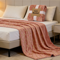 Plaid en flanelle polaire uni, douillet et chaud, pour canapé, lit ou chambre, idéal comme cadeau de décoration intérieure pour l'hiver