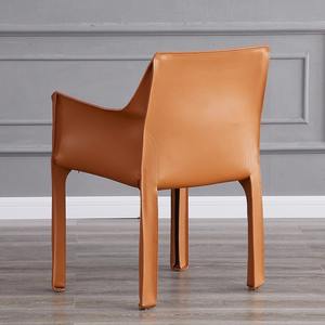 Fauteuil en cuir écologique de style contemporain moderne, mobilier italien, pour hôtel, appartement, salon, salle à manger - Product Image 4