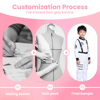 Tenue d'infirmière en polyester de qualité supérieure avec détails de patchs pour enfants et filles, idéale pour les événements scolaires scientifiques et les déguisements - Vente chaude