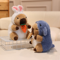 Cadeau pour enfants transformant la poupée de dinosaure Capybara Bee jouet en peluche lavé doux avec remplissage en coton PP pour les anniversaires