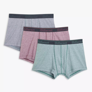 Sous-vêtements boxeurs extensibles personnalisés pour hommes, caleçons en coton <span class=keywords><strong>de</strong></span> qualité supérieure, <span class=keywords><strong>slips</strong></span> tricotés originaux, <span class=keywords><strong>slips</strong></span> <span class=keywords><strong>transparents</strong></span> pour hommes - Product Image 5