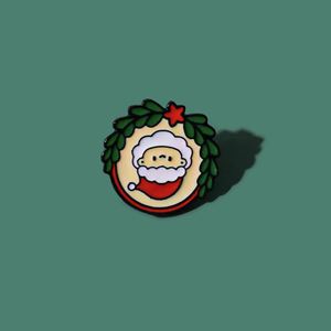 Broches bonitos de dibujos animados navideños, insignias metálicas de Papá Noel y muñeco de nieve, regalos navideños, MEDALLAS, ropa y accesorios - Product Image 4