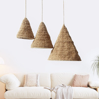 Pantalla de Lámpara Bohemia Tejida a Mano, Adorno Colgante de Techo, Cubierta de Lámpara de Macramé, Decoración para Interiores de Casas y Restaurantes