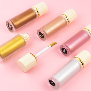 Marque privée Surligneur pour le visage et le corps Surligneur liquide de maquillage à 5 couleurs Surligneur liquide bronzant chatoyant - Product Image 3