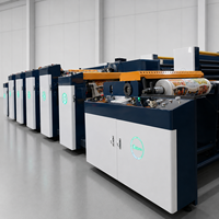 Machine d'impression flexographique automatique 4 couleurs à 150 m/min pour sacs en papier kraft, carton et emballages alimentaires (imprimante à papier)