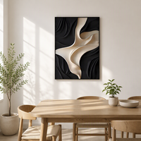 Peinture à l'huile sur toile abstraite Wabi Sabi, faite à la main, texture 3D, œuvre d'art minimaliste, 30x40cm, décoration murale moderne pour salon