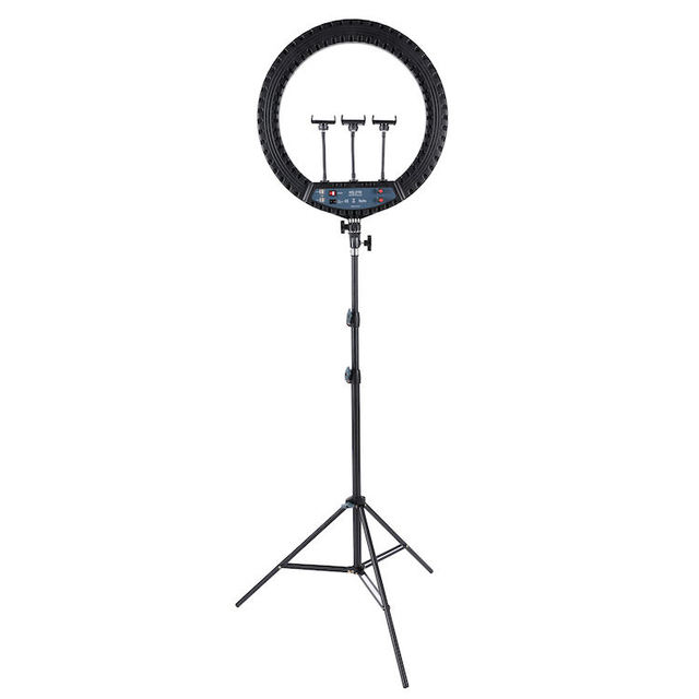Professional HQ-21N LED Ring Light With Light Stand 21 Inch Selfie Ring Lamp Photography Light for Phone Makeup Youtube Video
