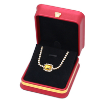 FADELI PACKING Boîte d'emballage pour bijoux en cuir PU, fabrication artisanale, pour colliers, bracelets, boucles d'oreilles et joncs - Vente chaude