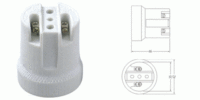 Support de lampe de haute qualité vis en porcelaine E27 E26 F519 4A 250V douille de lampe Base d'ampoule LED extérieure