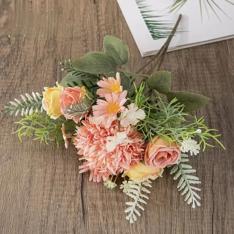 Paardenbloem Boeket Kunstbloem Fabrikant Bloemen En Groene Planten Groothandel Bruiloft Decoratie Ambachten Ins Stijl