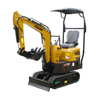 Mini-excavatrice compacte de 0,85T - Micro-excavatrice sur chenilles - Petite excavatrice hydraulique à louer