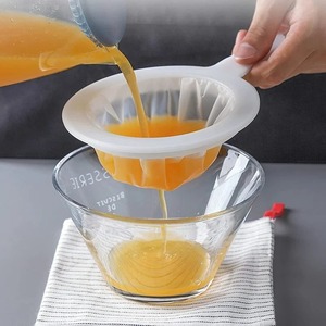 100/200/400 Mesh Washable Nylon Ultra Fine Filter Mesh Strainer Spoon Sieve Soy Milk Juice <b>Coffee</b> Tea Filter Kitchen Colander - Product Image 5