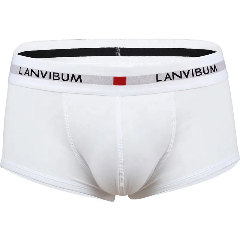 Solid Breathable Comfortable Underwear Super-elastic waistband Underpants men's boxers