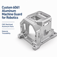 Services d'usinage CNC multi-axes, protection de machine en aluminium 6061 avec traçabilité des matériaux pour la robotique