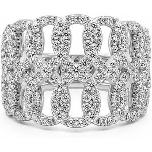 แหวนเพชร Jewelspaark 1.07 กะรัต ทรงกลม สีขาวธรรมชาติ เงินแท้ 925 สำหรับผู้หญิง เหมาะสำหรับงานหมั้นและงานแต่งงาน - Product Image 1