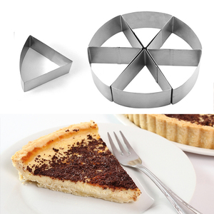 Wholesale 6-Piece Dessert Ring Triangle Cookie Cutter Stainless Steel <b>Cake</b> Mousse <b>Mold</b> for Salads Pastries Baking - Product Image 6
