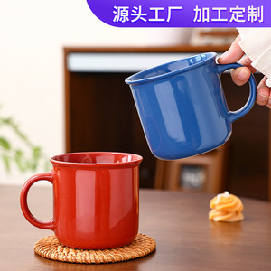 แก้วเซรามิคสไตล์เรโทร สีพื้น ใช้ซ้ำได้ เหมาะสำหรับเป็นของขวัญทางธุรกิจ - Product Image 4