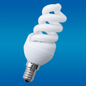 CFL Full Spiral Energy Saving Lamp E14 2700K Soft Warm White 8000 Hours 80lm/W CRI 80 AC 220V Plastic Base - Product Image 1