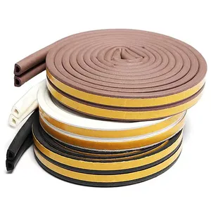 D I E P Type Self Adhesive Weather Strip Foam EPDM Rubber Sealing Door Seal Strip