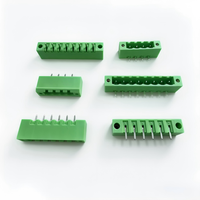 Connecteur mâle de soudure PCB en PA66 vert, série 2EDGKM, bornier à broches 2P-14P en option