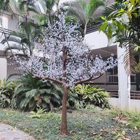 Lampu pohon sakura buatan LED, lampu LED tahan air untuk lanskap taman acara liburan Natal kelopak bunga