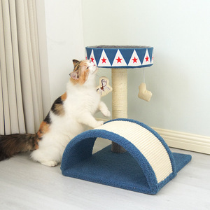 Jia Ni <b>Cat</b> Circus Series <b>Cat</b> Tree With <b>Scratching</b> <b>Post</b> And Toy <b>For</b> Indoor <b>Cats</b> - Product Image 4