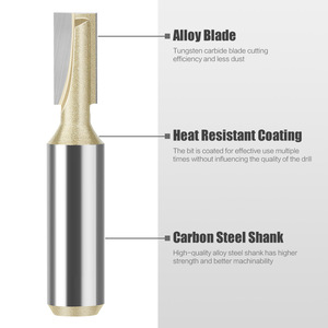 Alta calidad 6mm 12mm vástago YG6 carburo carpintería limpieza inferior enrutador brocas carpintería madera fresado herramientas - Product Image 5