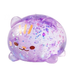 Juguete Antiestrés de Gato Miniatura de Dibujos Animados con Polvo Dorado, Suave al Tacto, de Maltosa, de Ascenso Lento, para Aliviar el Estrés, Juguete Sensorial de Compresión, ¡Gran Venta! - Product Image 5