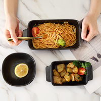 Heiye — poêle à four en céramique noir mat antiadhésive, ustensiles de cuisson pour four
