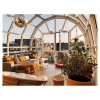 Dôme de lucarne personnalisé dôme de plafond en verre transparent de style moderne pour toit décoratif