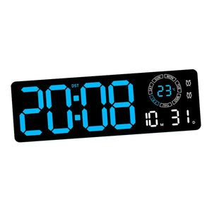 Large <b>LED</b> Digital Wall <b>Clock</b> Multi Info Display with Night Light Dual Alarm for Home Office Modern Decor - Product Image 4