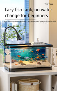 ตู้ปลาพลาสติก ตกแต่งภูมิทัศน์ ตู้ปลาอะคริลิกใส ตู้ปลาทอง ตู้ปลาขนาดเล็กสำหรับใช้ในบ้าน ตู้ปลาตั้งโต๊ะ - Product Image 2