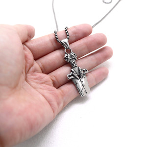 yunnique Trendy <b>Titanium</b> Steel Sword Necklace Unisex Party Jewelry Sweater <b>Chain</b> - Product Image 2
