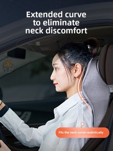 Car Headrest Neck Pillow Backrest <b>Cushion</b> Drivers Seat Pillow for In-vehicle Use Waist Support <b>Cushion</b> Set Polyester <b>Memory</b> - Product Image 4