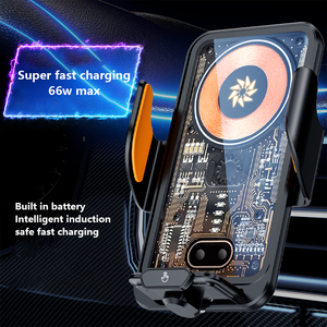 スマートセンサー磁気66W金属カーチャージャー透明磁気ヘッド自動クランプセンシング電話ホルダーワイヤレスカーチャージャー - Product Image 5