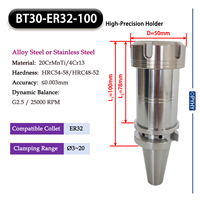 Pemegang Collet BT-ER Presisi Tinggi CNC untuk Mesin Pemotong Logam