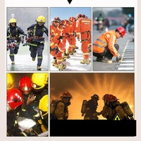 Casque de lutte contre les incendies anti-écrasement et anti-collision robuste et durable, certification de lutte contre les incendies, casque de sauvetage d'urgence