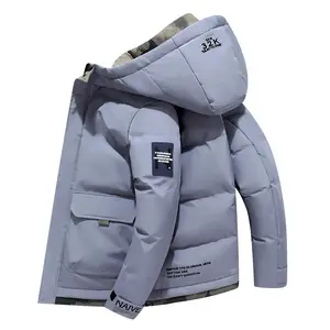 Cappotti imbottiti da uomo stampati con Design personalizzato OEM Bubble Warm Winter Men Jacket puffer men