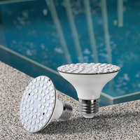 Ampoule LED pour piscine, culot E27, couleur RVB, remplacement de la lumière transparente, étanche IP68, ampoule de sécurité avec vis résistante à l'eau