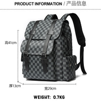 Sac à dos de voyage personnalisé pour homme, nouveau sac à dos pliable en cuir PU imperméable, Mochilas pour étudiants, femmes, loisirs, sport, ordinateur portable