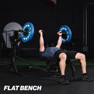 Máquina <span class=keywords><strong>de</strong></span> Press <span class=keywords><strong>de</strong></span> Pecho <span class=keywords><strong>con</strong></span> Bancos <span class=keywords><strong>de</strong></span> Ejercicio Independientes y Brazos Convergentes Ajustables, <span class=keywords><strong>Banco</strong></span> Plano e Inclinado para Hombros, Equipo <span class=keywords><strong>de</strong></span> Gimnasio en Casa - Product Image 4